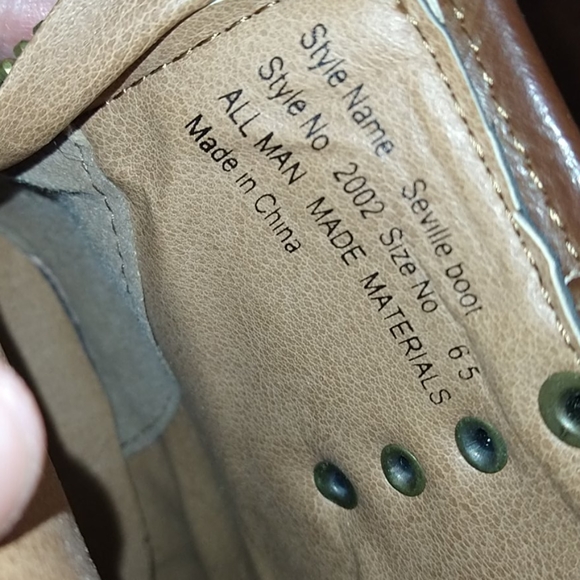 Brown leather ankle heels - Picture 2 of 4